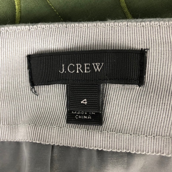 J Crew Light Grey Wool Skirt w/Scalloped Waistband - Picture 8 of 12